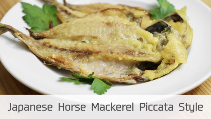 7major allergen free / Japanese Horse Mackerel Piccata Style